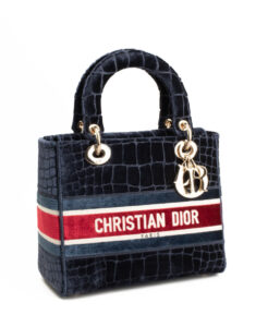 Dior Lady D-Lite Velvet Medium – (ex)bags Dior Lady D-Lite Velvet Medium – (ex)bags